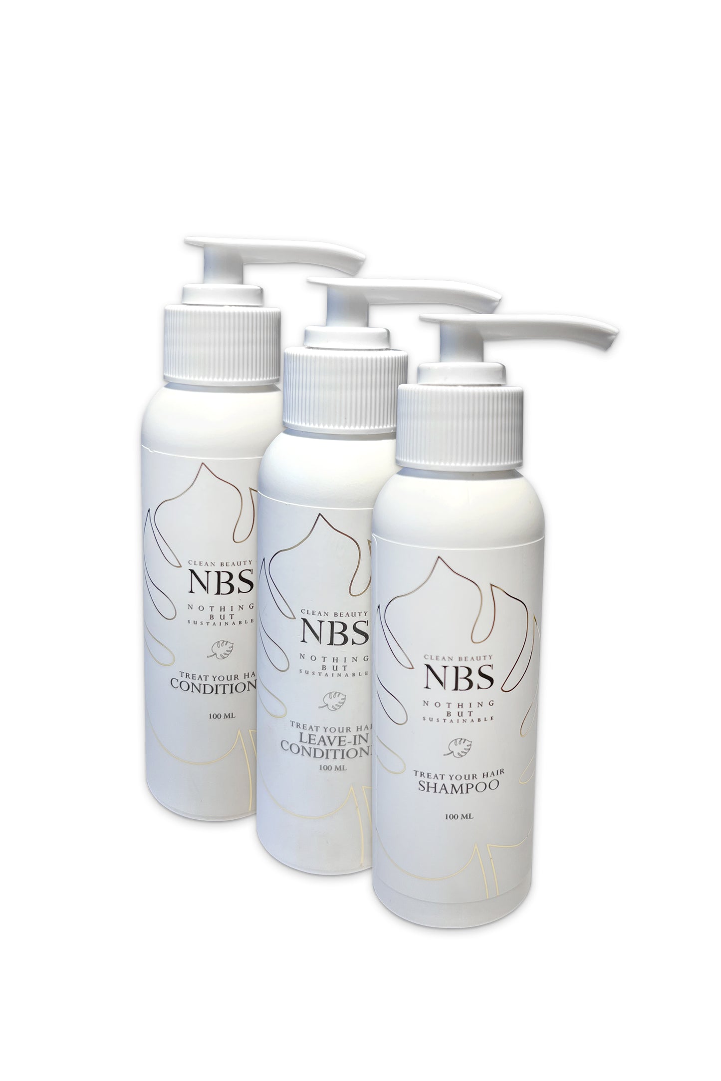 Treat your hair - Travelkit: Shampoo, conditioner & leave-in conditioner 3x100ml