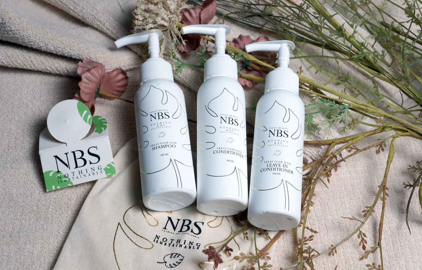 Treat your hair - Travelkit: Shampoo, conditioner & leave-in conditioner 3x100ml